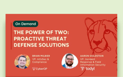 The Power of Two: Proactive Threat Defense Solutions To Stop Threats Before They Reach Your MSP Ecosystem