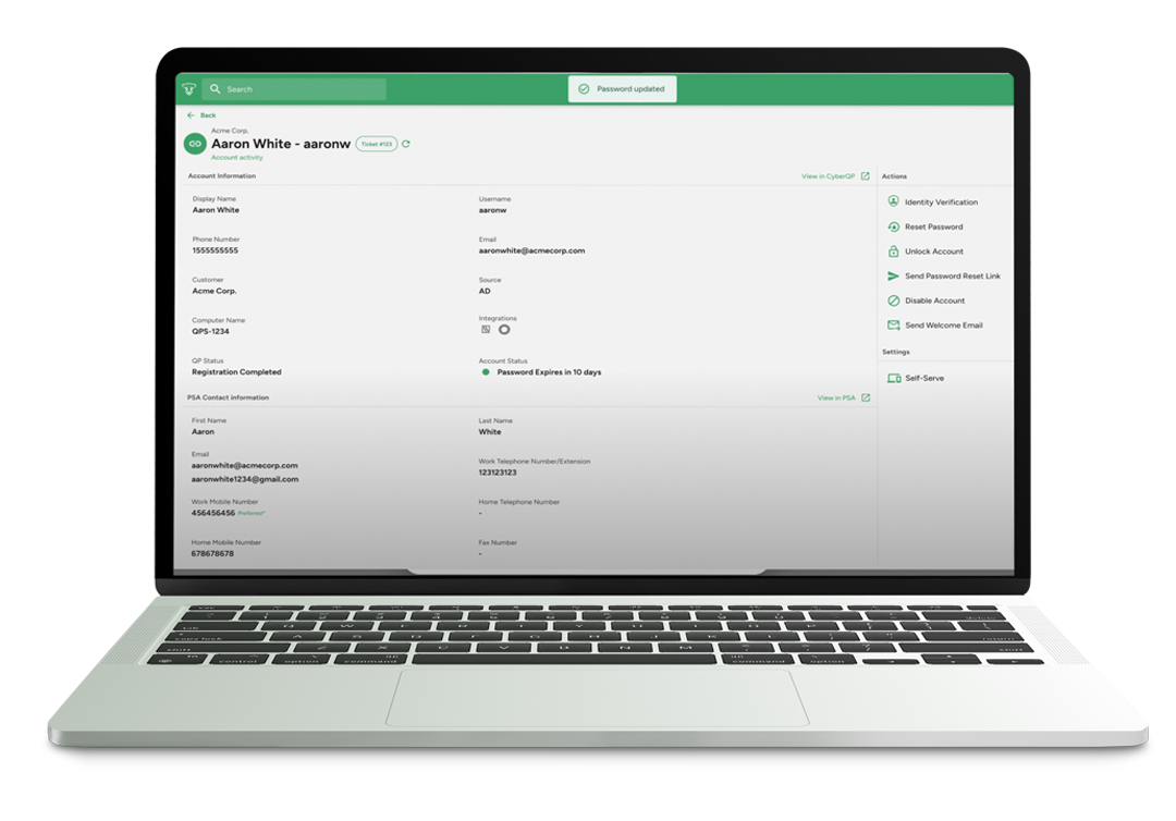 End User Account Management